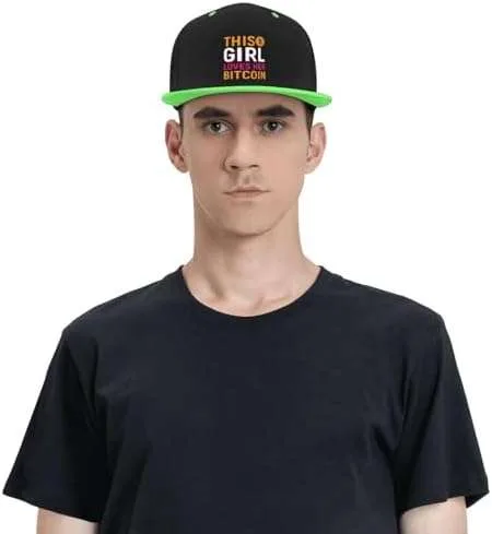 Adjustable This Girl Loves Her Bitcoin Snapback Hat for Men Women Baseball Cap Dad Hats - Image 7