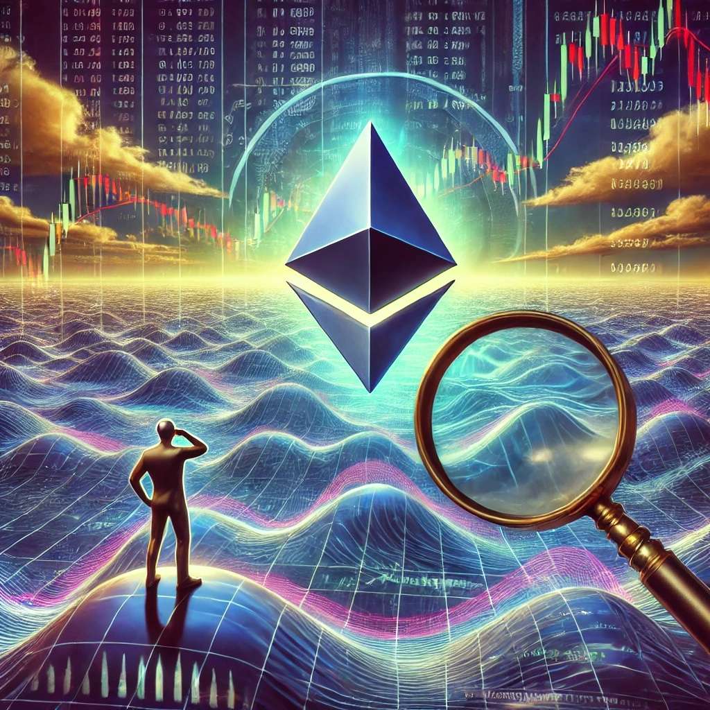 DALL·E 2025 01 29 17.02.28 A surreal and artistic representation of Ethereums prolonged consolidatio