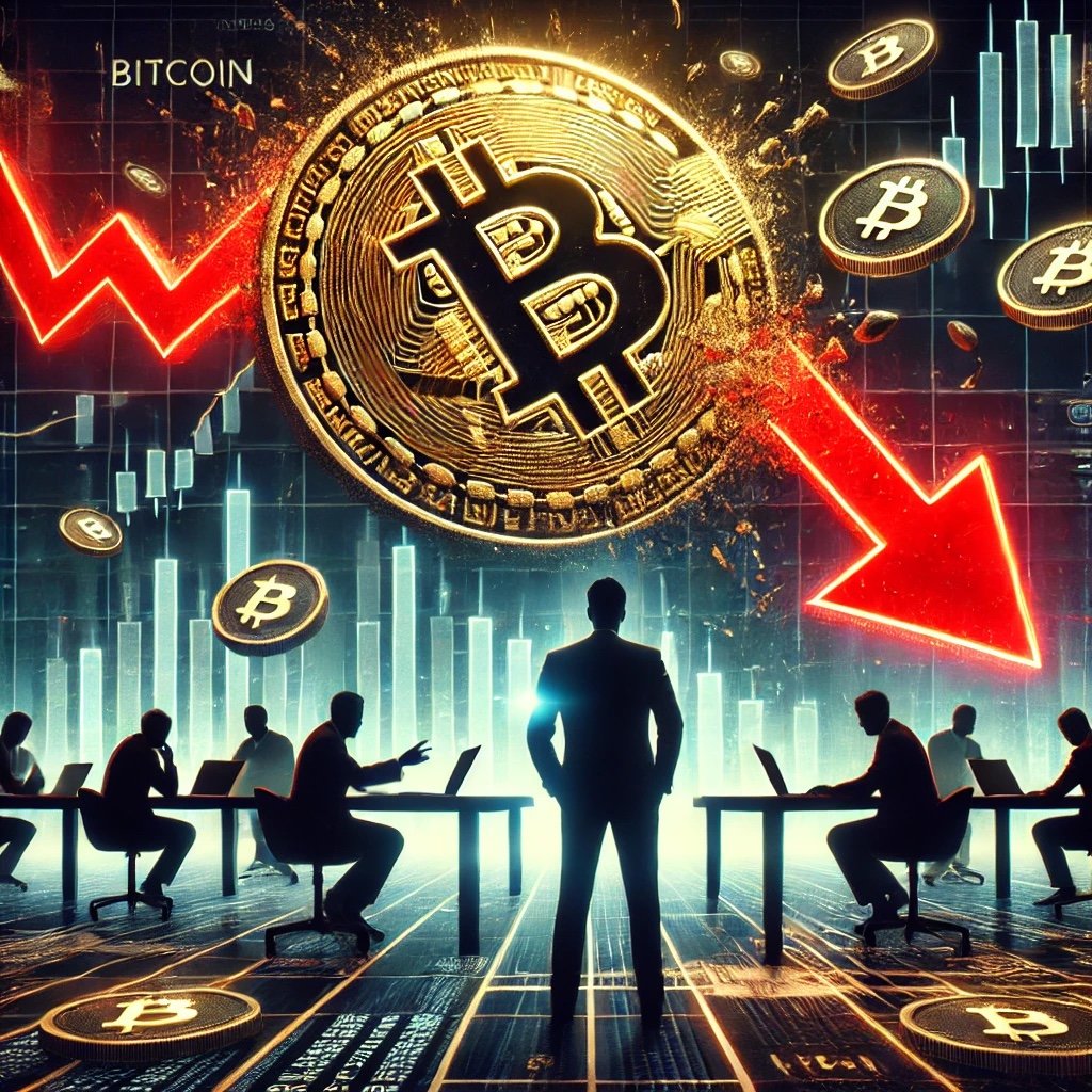 DALL·E 2025 02 03 14.18.24 A visually compelling and strategic image depicting Bitcoins price crash