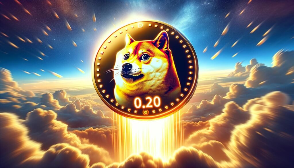 Dogecoin Rockets to 0.20