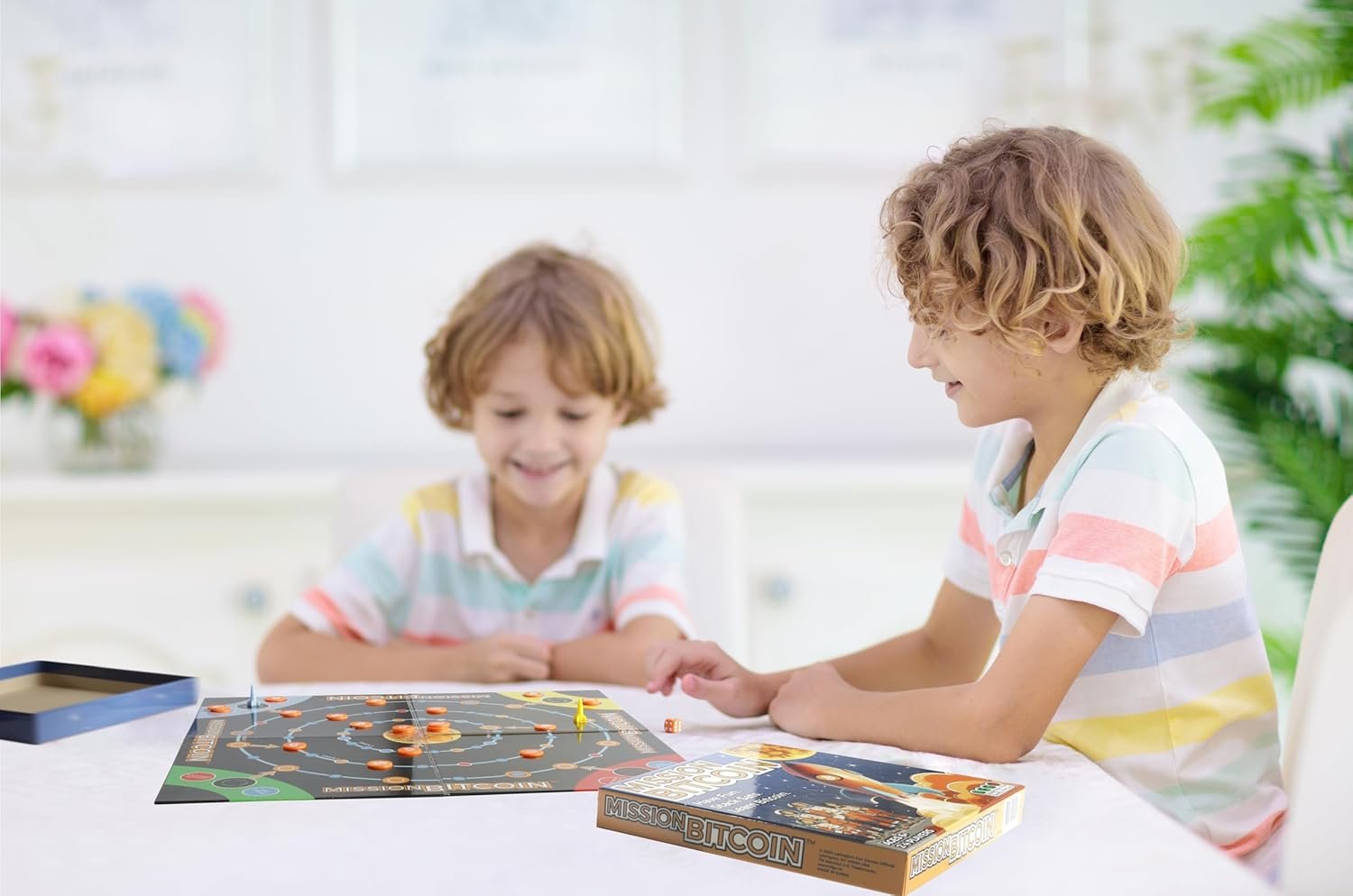 Mission Bitcoin Board Game, Ages 6+, 2-4 Players, Game Board, Tokens, Pawns, Dice, Instructions - Image 5