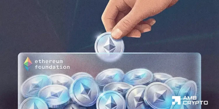 Ethereum Foundation locks  mln in ETH – Here’s why the market isn’t reacting