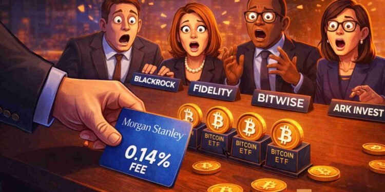 ‘Semi-shock’ Morgan Stanley Bitcoin ETF will be 44% cheaper than BlockRock’s IBIT!