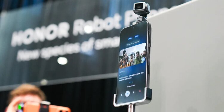 This gimbal-stabilized camera phone is the most bizarre thing I've seen at MWC so far