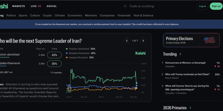 Kalshi Halts Khamenei Market, Polymarket’s Contract Enters Second Dispute